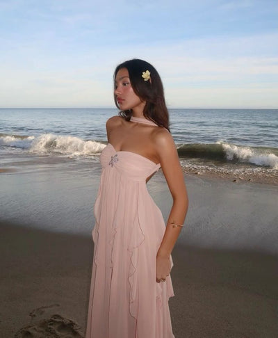 Abigail - Elegant Ruffle Strapless Maxi Dress