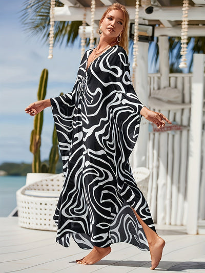 Riley - Casual Oversized Long Tropical Dress