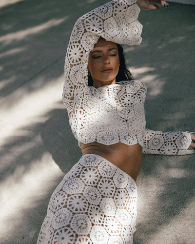 Ellie - Women’s Crochet 2-Piece Set