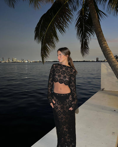 Ellie - Women’s Crochet 2-Piece Set