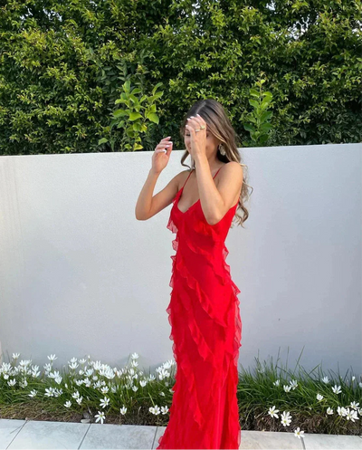 Mia - Elegant Split Hem Floor Length Maxi Dress