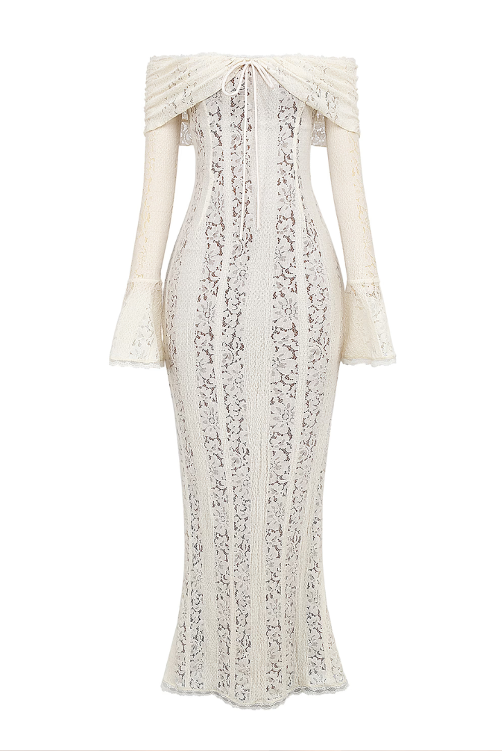 Grace - Elegant Hollow Out Lace Maternity Dress