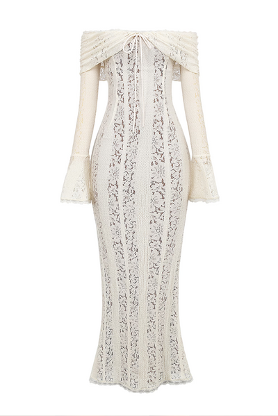 Grace - Elegant Hollow Out Lace Maternity Dress