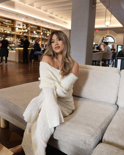 Camila - Hollow Out Off Shoulder Maternity Dress
