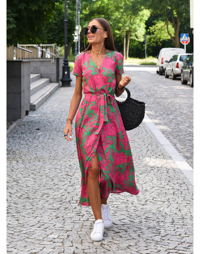 Charlotte - Elegant Women's Split Hem Dress