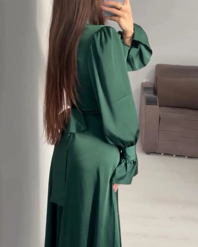 Kylie - Elegant Tossy Ruffled Bandage Maxi Dress
